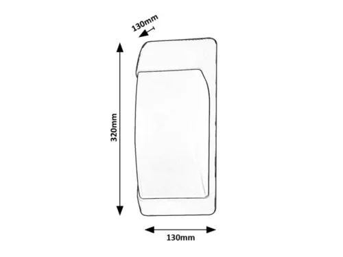 Záhradné svietidlo Rabalux 7796 1x12W E27 230V IP65